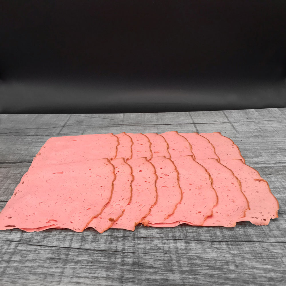 4192 Highland Beef Rinder Leberkäse fein aufgeschnitten, Ansicht von vorne