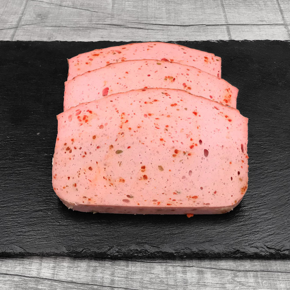 4194-Duroc-Pikant-Chili-Leberkäse, Ansicht von vorne