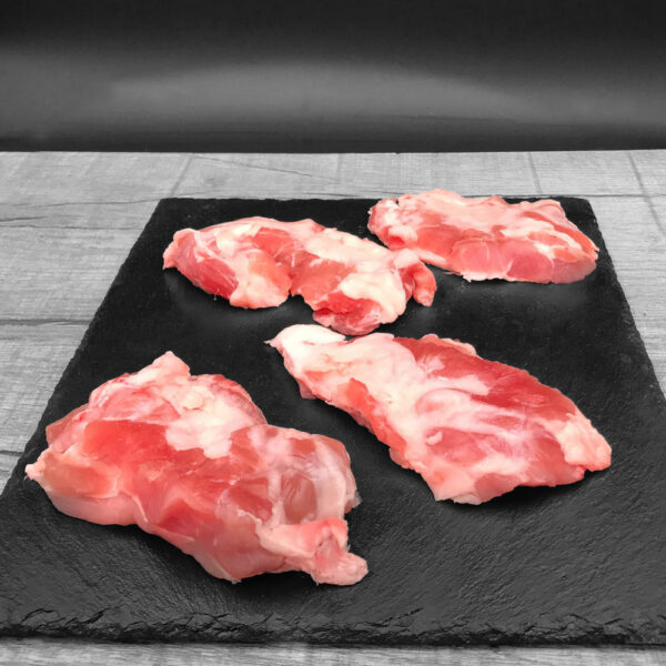 4228-Duroc-Fledermaus-Steaks, Ansicht von vorne