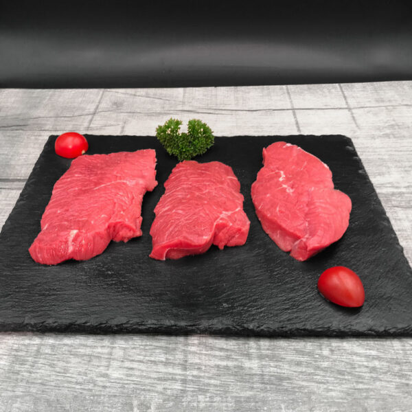 4338-Angus-Rinder-Bratenstuecke-Minuten-Steaks, natur - Ansicht von vorne