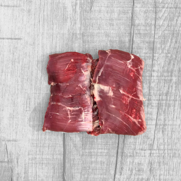 4437 Highland Beef Rinder Skirt Steak, Ansicht von oben