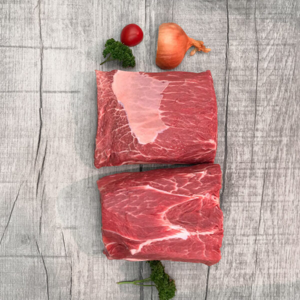 4441-Highlandbeef-Rinder-Schulter-Deckel, Ansicht von oben