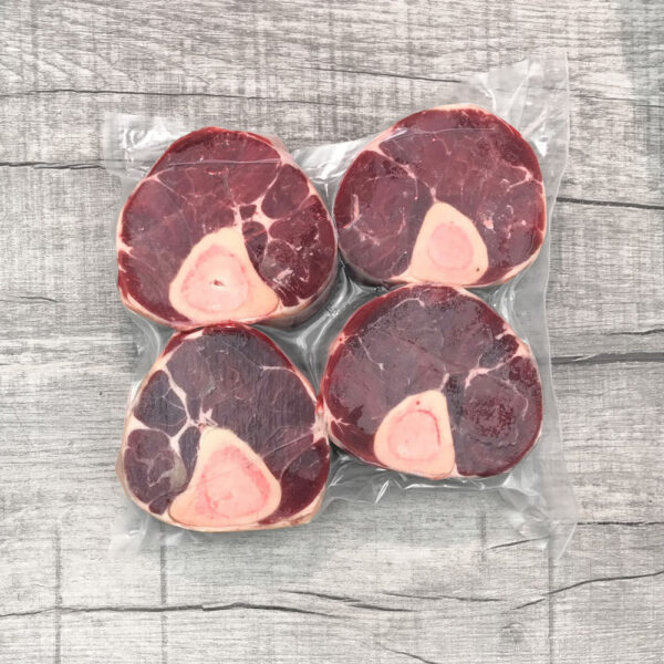 4444-Highlandbeef-Beinscheiben, Ansicht von oben, verpackt