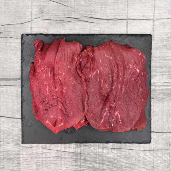4971 Rinder-Schnitzel, Ansicht von oben, aufgeschnitten